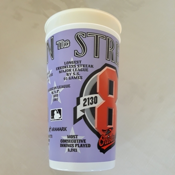 Vintage 1995 Iroman the Streak Cal Ripken Orioles MLB Plastic Cup - Picture 3 of 7